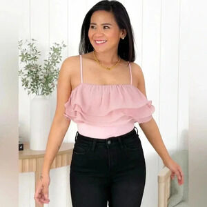 NWT Heyson PInk Lace Bodysuit